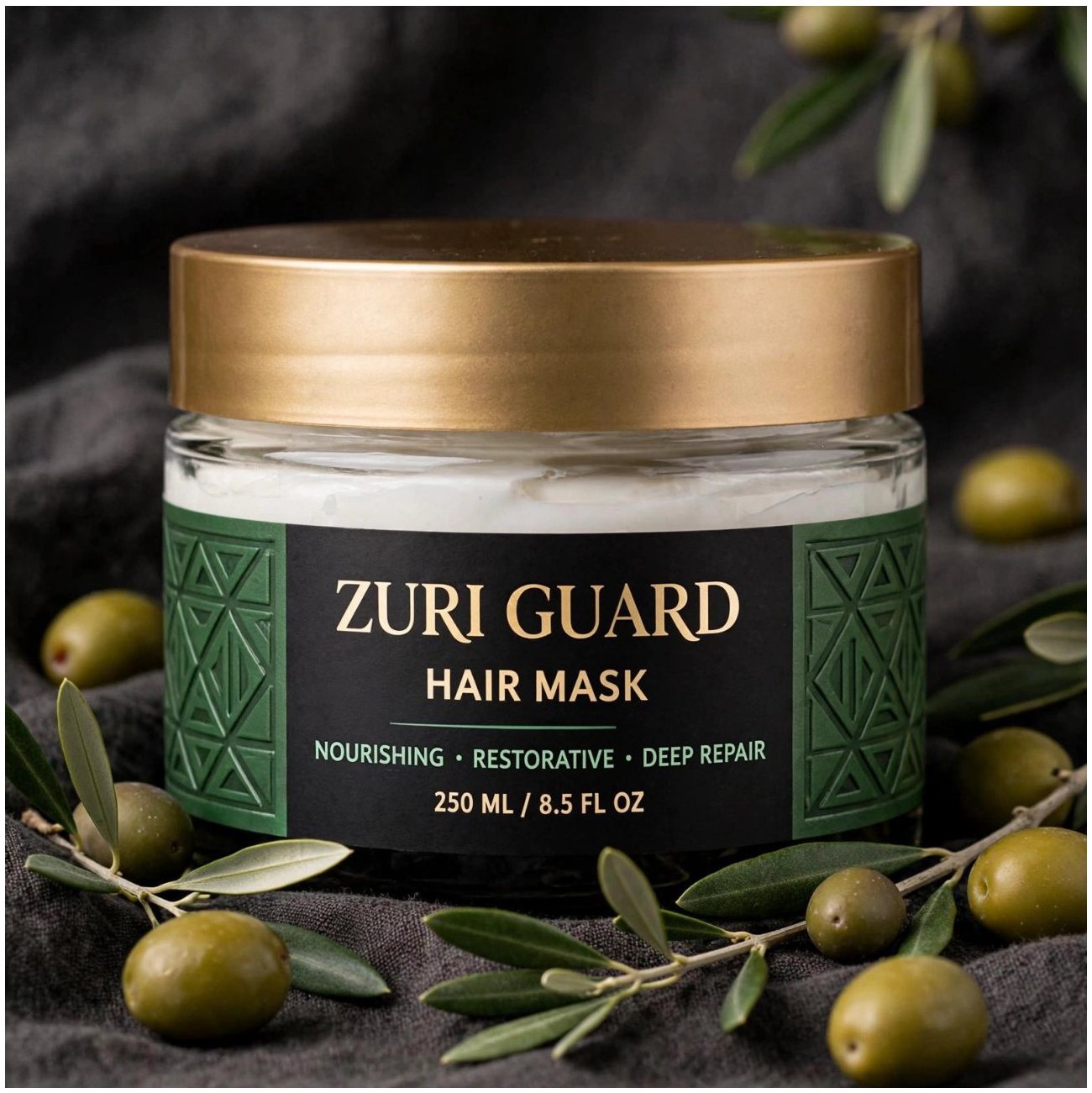 ZURI GUARD product photography with shea editorial styling